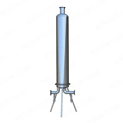 Pojedyncze okrągłe obudowy filtrów cieczy SS PF-EG